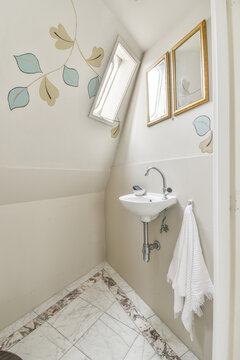 Interior of bathroom with sink