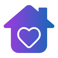 home sweet home gradient icon