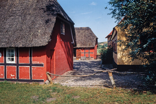 Farmhouse at Hjerl Hede Open Air Museum Vinderup Denmark 1992