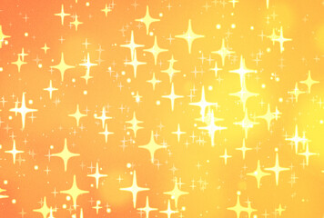 背景素材_イルミネーション_オレンジ