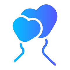 balloon gradient icon