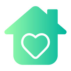 home sweet home gradient icon