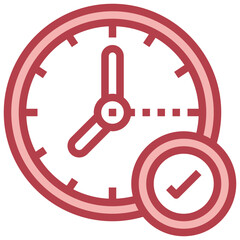 CHECK red line icon,linear,outline,graphic,illustration