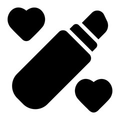 lipstick glyph icon