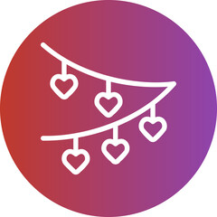 garlands gradient icon