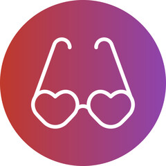 sunglasses gradient icon