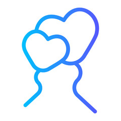 balloon gradient icon