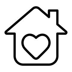 home sweet home line icon
