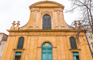 Fototapeta na wymiar Notre-Dame de l'Assomption church in Metz, France