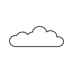 Cloud icon, vector illustration. Flat design style
on white background
