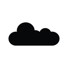 Cloud icon, vector illustration. Flat design style
on white background
