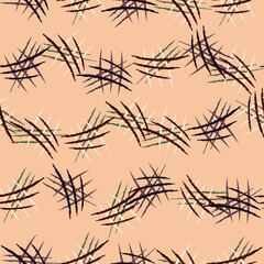Obraz premium Scratches seamless pattern. Grunge texture. Horror design.