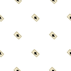 Game cards spades seamless pattern. Design gambling.