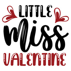 Little Miss Valentine SVG