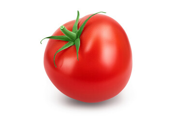 Tomato isolated on white background with clipping path and full depth of field.