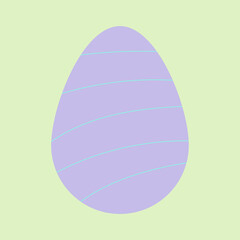 Easter egg. Vector icon colorful easter eggs. Vector illustration for your easter posters.