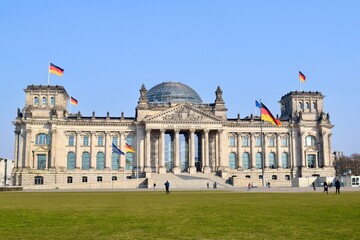 Fototapeta na wymiar House of Representatives Berlin, Germany; Berliner Reichstag, 