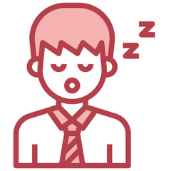 SLEEP red line icon,linear,outline,graphic,illustration