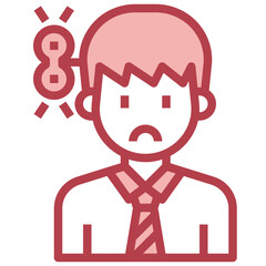 WINDING KEY red line icon,linear,outline,graphic,illustration