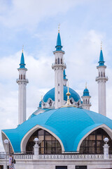 Russia, Kazan, July 18, 2018, view of the Kul Sharif Mosque