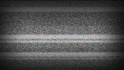 Screen of TV with white noise, illustration