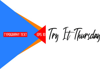 Lettering Design Try It Thursday