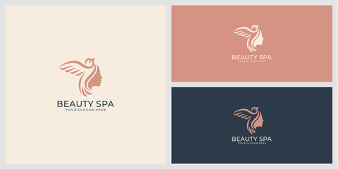 Minimalist elegant flower rose luxury beauty salon, fashion, skincare, cosmetic, yoga and spa products
