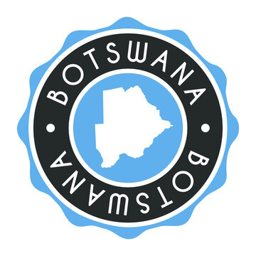 Botswana Badge Map Vector Seal Vector Sign. National Symbol Country Stamp Design Icon Label. 