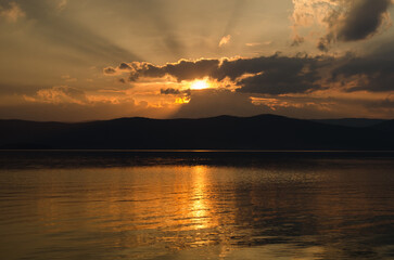 Закат на Тургояке