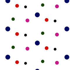 Abstract polka dot pattern. In the style of the 60s and 70s. Vector. confetti background
