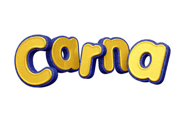 3D carnival logo