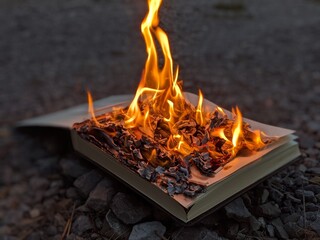 spalona księga