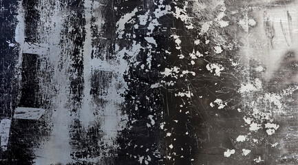 Obraz premium close-up black and white metal surface background
