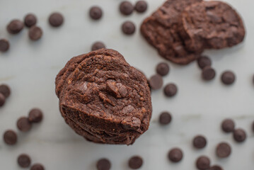 sweet home made chocolate brownie cookies
