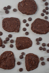 sweet home made chocolate brownie cookies