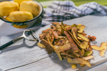 Zero waste, recycling food waste in food preparation process