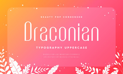 Lettering minimal fashion design. Modern typography vector illustration. Typeface display.