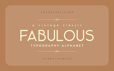 Vintage and classic alphabet font set design. Vector illustration typeface. Decorative serif fonts collection. Ligature collective designs.