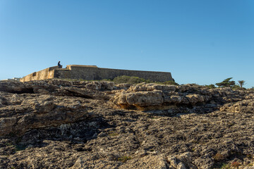 Old military building Es Forti in Mallorca island