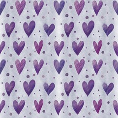 seamless pattern with hearts