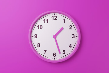 01:27am 01:27pm 01:27h 01:27 13h 13 13:27 am pm countdown - High resolution analog wall clock...