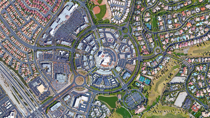 Summerlin, Nevada, looking down aerial view from above – Bird’s eye view Summerlin, Nevada, Las...