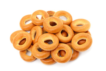 Cookies in the form of bagels.