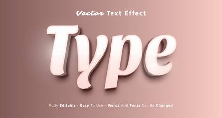 Creative 3d Text Type editable text effect template
