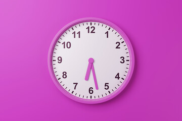 06:28am 06:28pm 06:28h 06:28 18h 18 18:28 am pm countdown - High resolution analog wall clock...