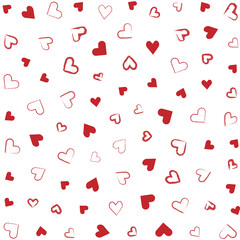 lovely hand drawn heart pattern