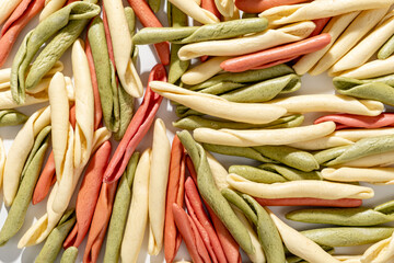 homemade pasta fusilli pugliesi tris