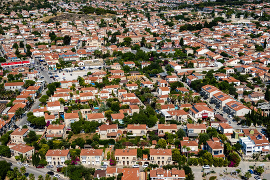 Aerial view of Alacati, Cesme, Izmir, Turkey.