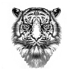 Bright abstract colorful background with tiger, paint splashes color art