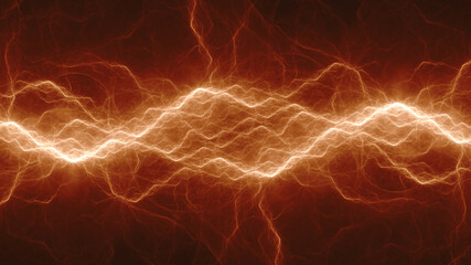 Hot burning plasma lightning, abstract and energy abstract background